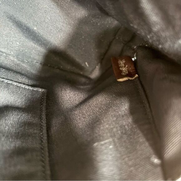 Coach Mini Sierra Buffalo Plaid Handbag top handle crossbody strap black cream - Picture 7 of 9